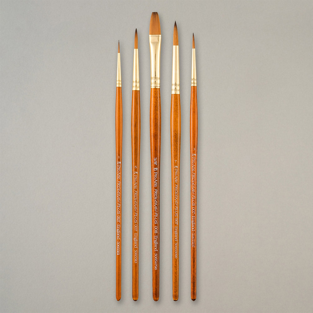 Pro Arte W2 Prolene Plus Watercolour Brush Set in Wallet
