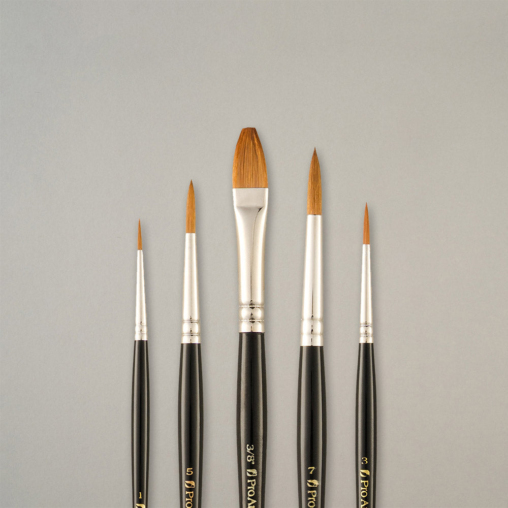 Pro Arte W3 Prolene Watercolour Brush Set in Wallet