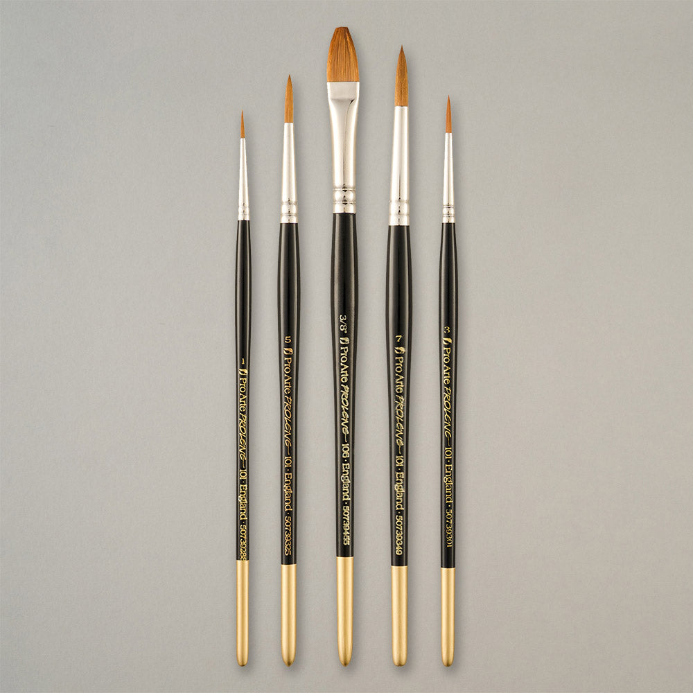 Pro Arte W3 Prolene Watercolour Brush Set in Wallet