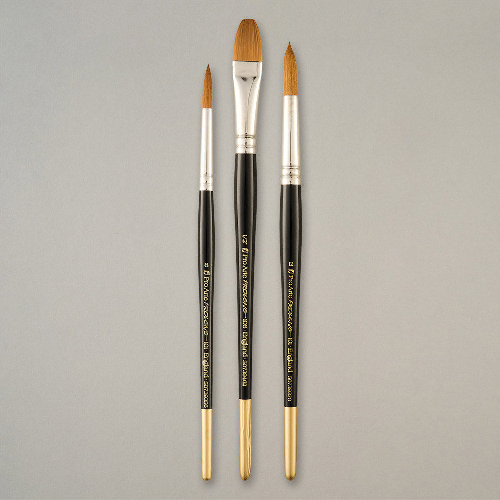 Pro Arte W5 Prolene Watercolour Brush Set in Wallet