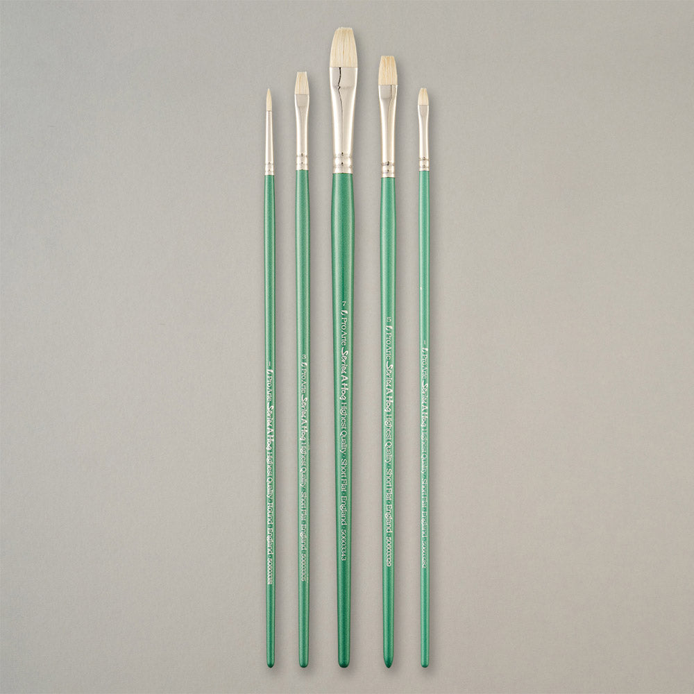 Pro Arte W7A Series A Hog Oil Brush Set in Wallet