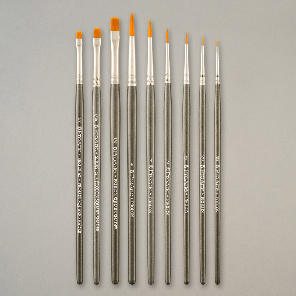 Pro Arte M4 Prolon Model Brush Set of 9