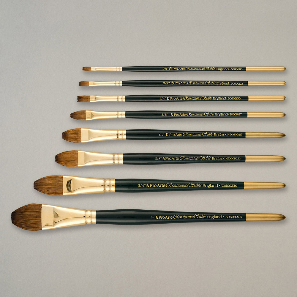 Pro Arte Renaissance Sable Flat Watercolour Brush