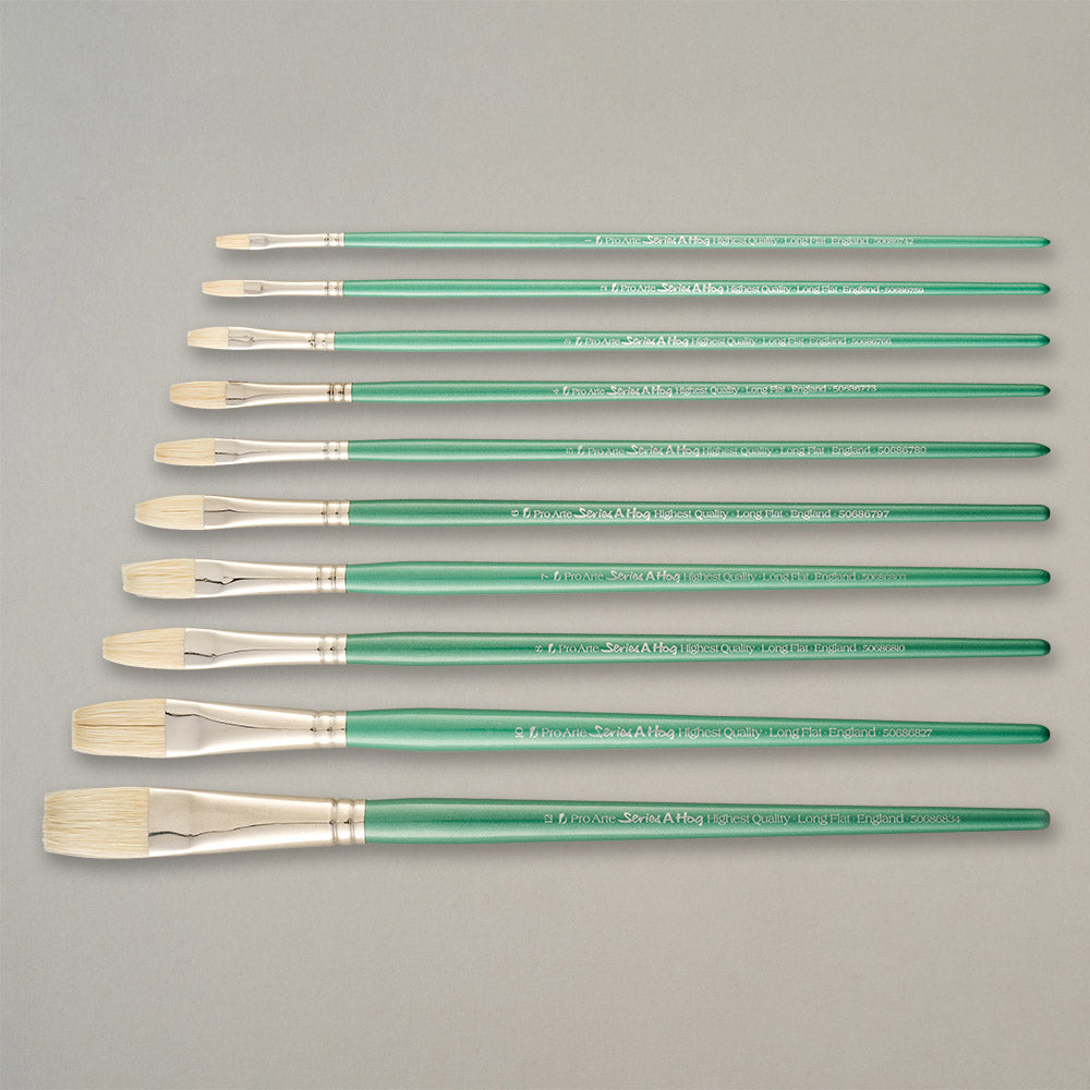Pro Arte Series A Hog Long Flat Oil Brush