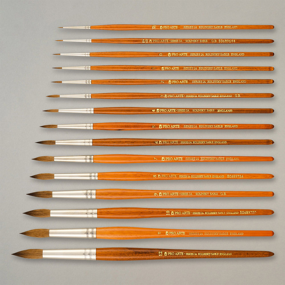 Pro Arte Kolinsky Sable Artists Round Watercolour Brush