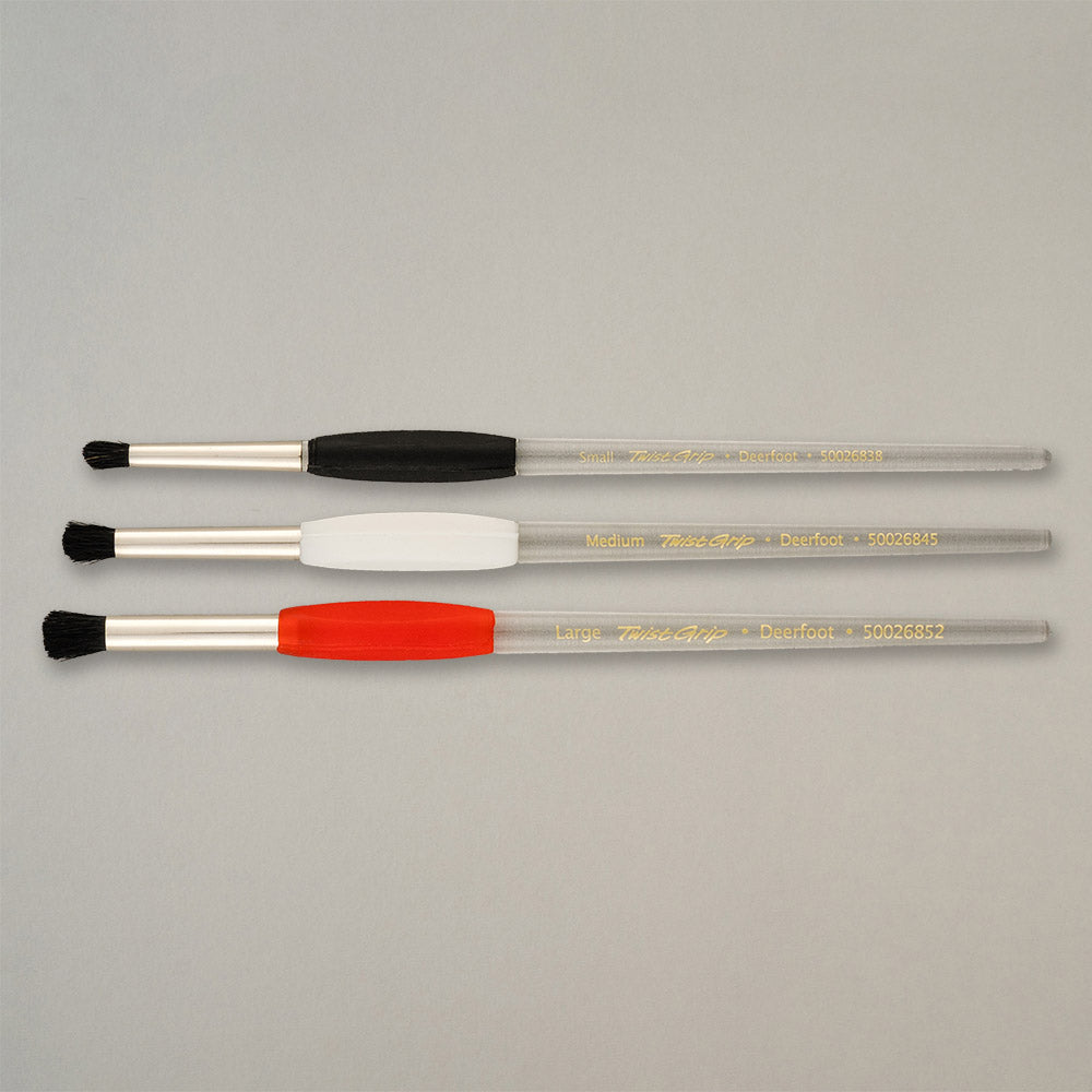 Pro Arte Twist Grip Deerfoot Stippler All-Media Brush