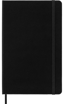Moleskine Classic Notebook – Large, Plain, Hard Cover, Black