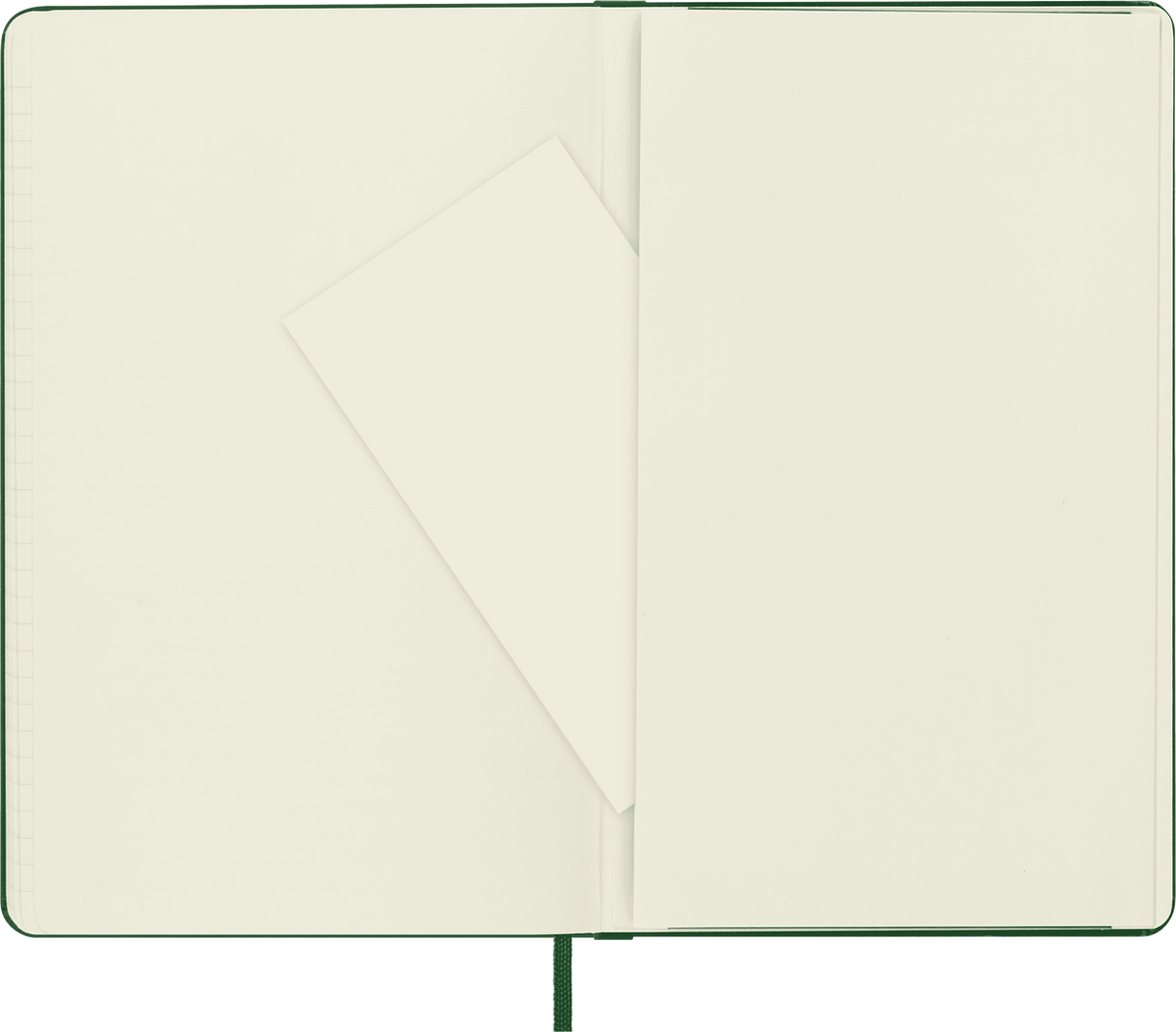 Moleskine Classic Notebook – Large, Plain, Hard Cover, Myrtle Green