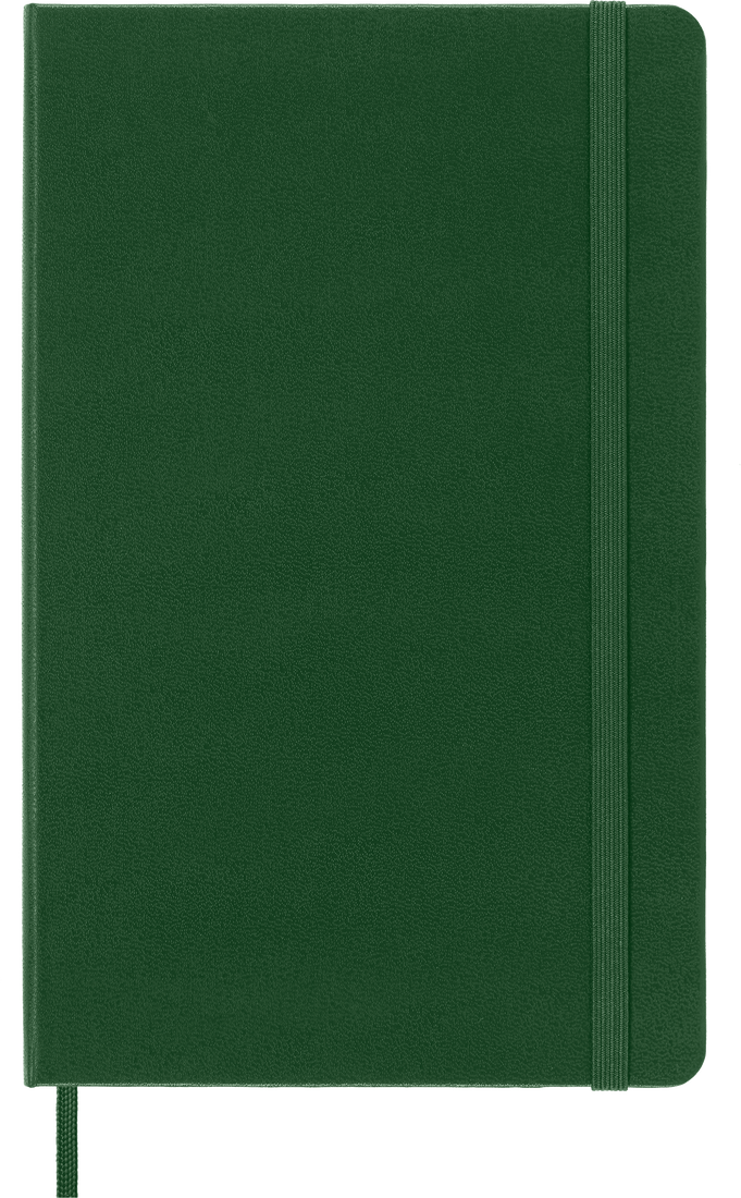 Moleskine Classic Notebook – Large, Plain, Hard Cover, Myrtle Green