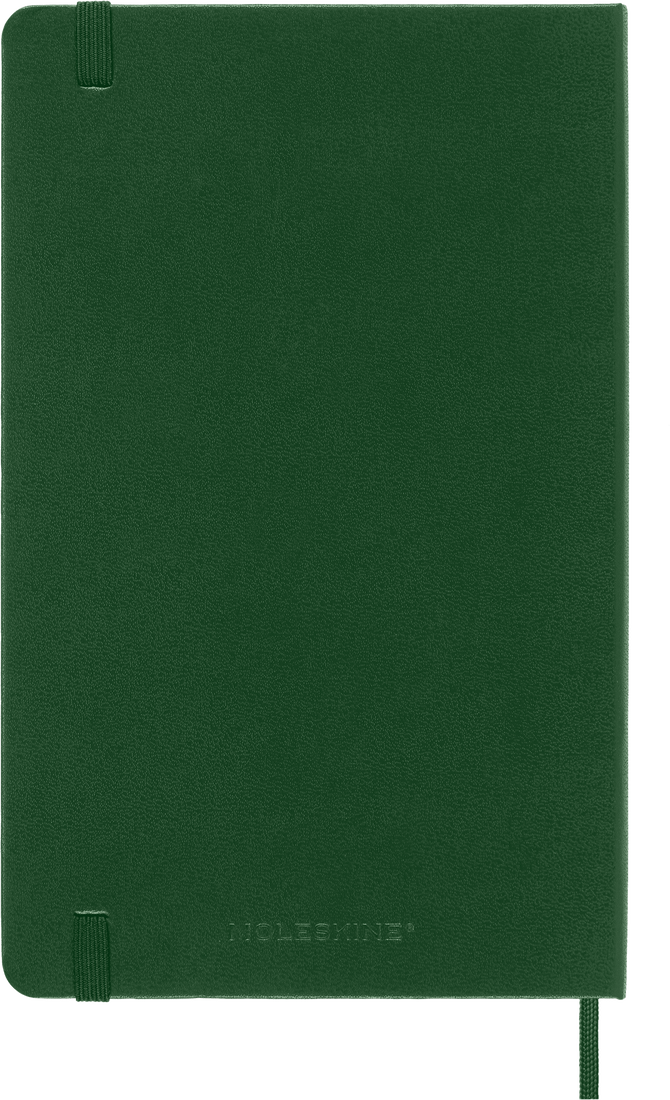 Moleskine Classic Notebook – Large, Plain, Hard Cover, Myrtle Green