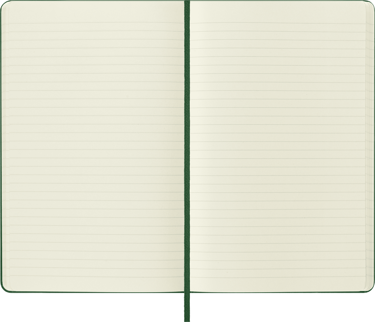 Moleskine Classic Notebook – Large, Plain, Hard Cover, Myrtle Green