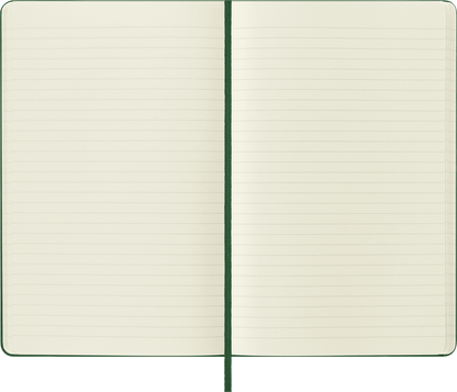 Moleskine Classic Notebook – Large, Plain, Hard Cover, Myrtle Green