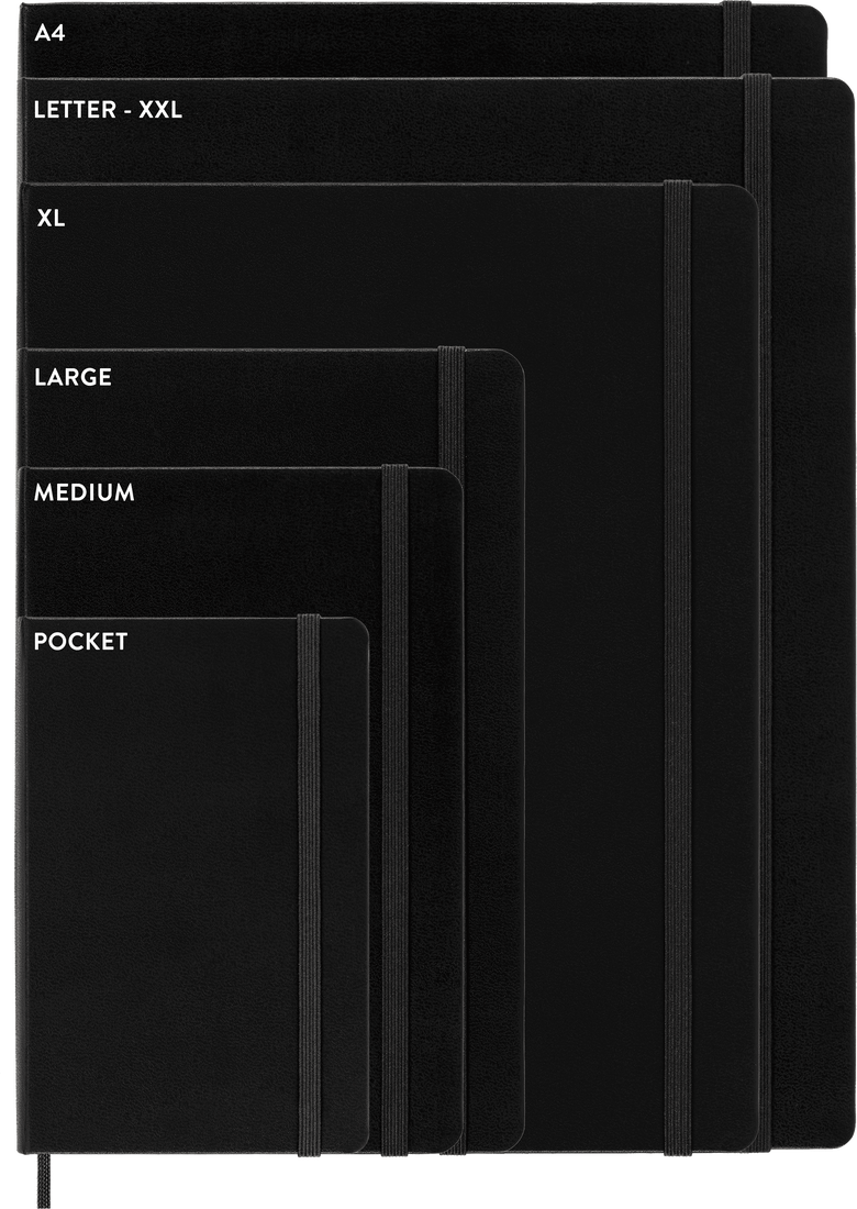 Moleskine Classic Notebook – Extra Large, Plain, Hard Cover, Black