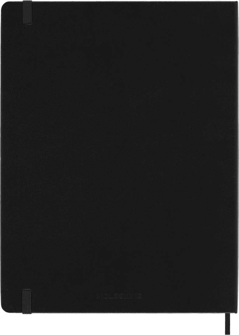 Moleskine Classic Notebook – Extra Large, Plain, Hard Cover, Black