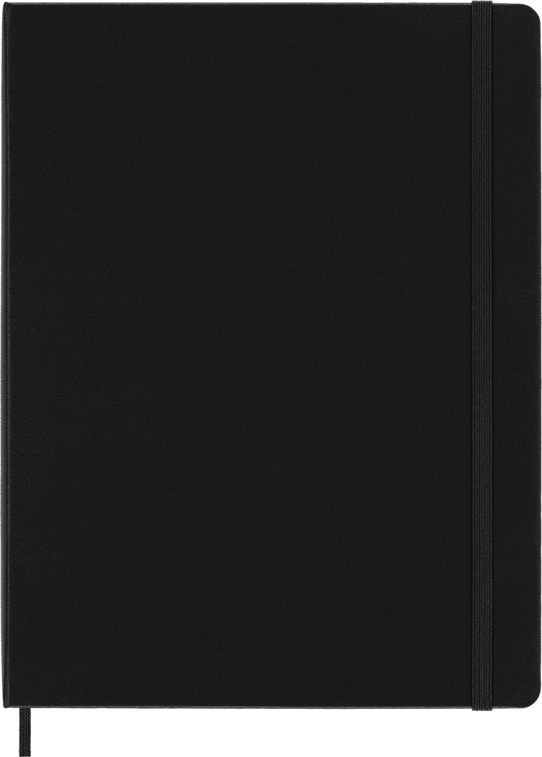 Moleskine Classic Notebook – Extra Large, Plain, Hard Cover, Black