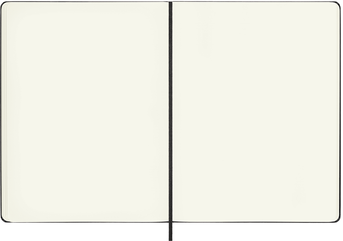 Moleskine Classic Notebook – Extra Large, Plain, Hard Cover, Black