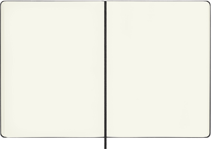 Moleskine Classic Notebook – Extra Large, Plain, Hard Cover, Black