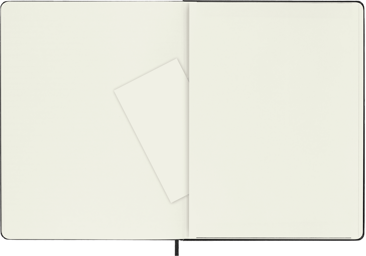 Moleskine Classic Notebook – Extra Large, Plain, Hard Cover, Black