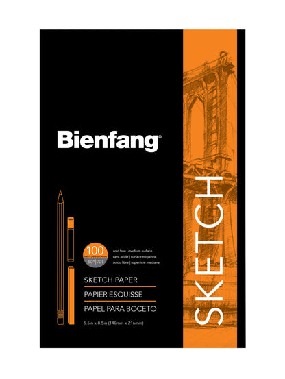 Bienfang Sketch Pad with Fold-Over Cover 5.5 x 8.5in (14 x 21.6cm)