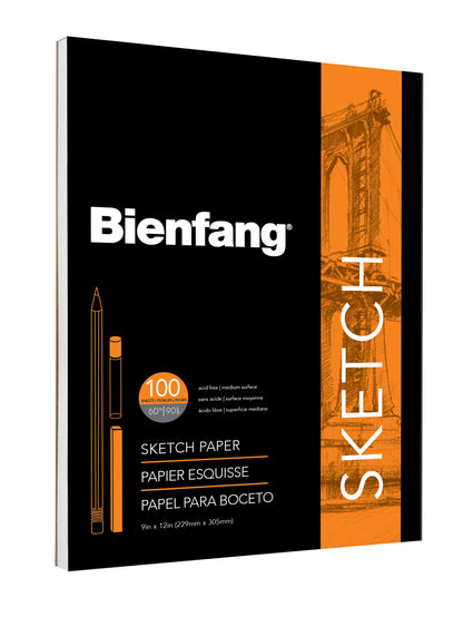 Bienfang Sketch Pad with Fold-Over Cover 9 x 12in (22.9 x 30.5cm)