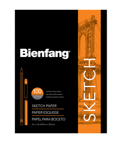 Bienfang Sketch Pad with Fold-Over Cover 9 x 12in (22.9 x 30.5cm)