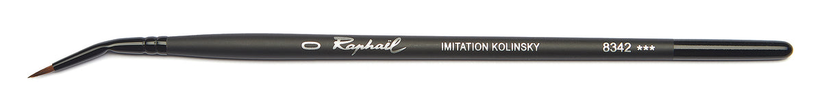 Raphaël Stradivarius Imitation Kolinsky Angled Round Brush, Series 8342 – Size 0