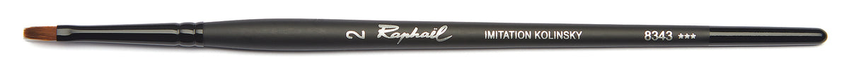 Raphaël Stradivarius Imitation Kolinsky Flat Brush, Series 8343 – Size 2