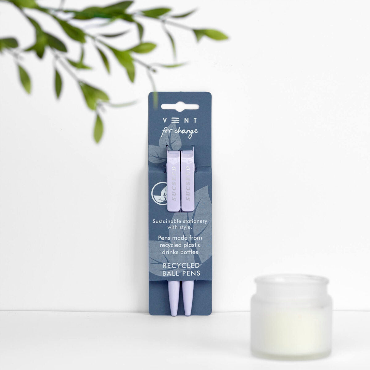 VENT SUCSEED Recycled Ballpoint Pens – Lavender