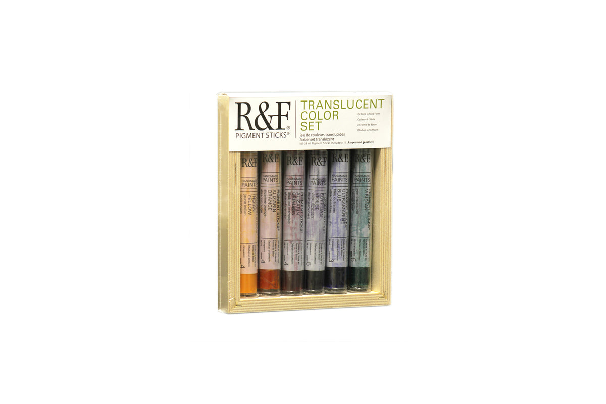 R&F Pigment Stick Translucent Colour Set of 6 with Panel