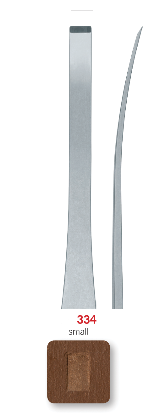 RGM Professional Lino Tool No. 334 – Chisel Tool, Curved, Small