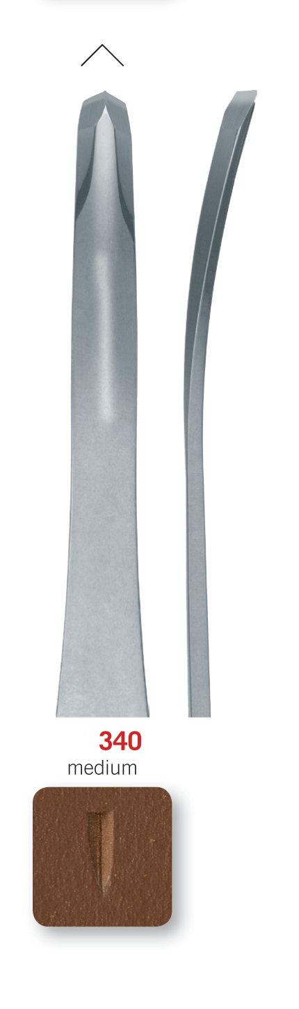RGM Professional Lino Tool No. 340 – V Tool, Curved, Medium