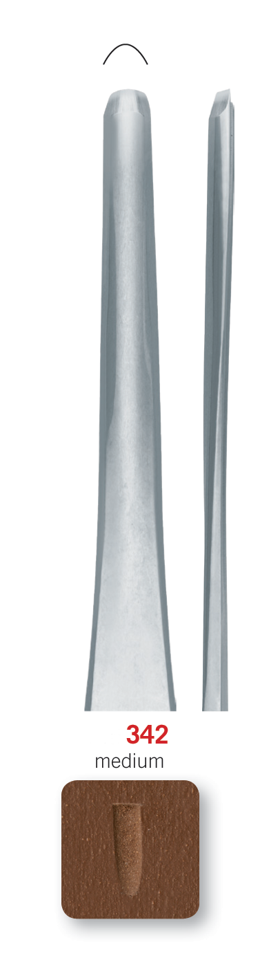 RGM Professional Lino Tool No. 342 – U Tool, Flat, Medium