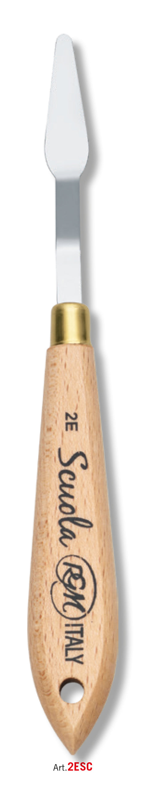 RGM Scuola Student Palette Knife, Wooden Handle – No. 2E