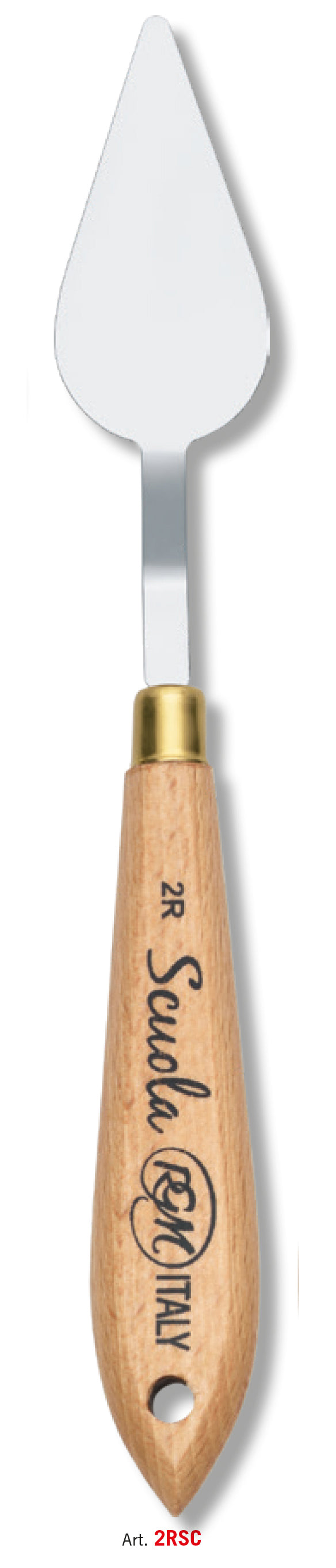 RGM Scuola Student Palette Knife, Wooden Handle – No. 2R