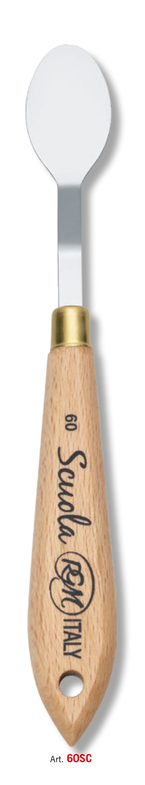 RGM Scuola Student Palette Knife, Wooden Handle – No. 60
