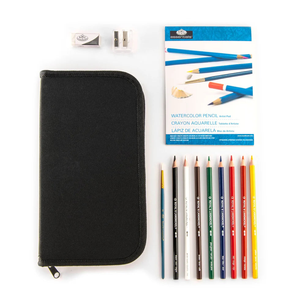 Essentials™ 13-Piece Watercolor Pencil Keep N' Carry Art Set