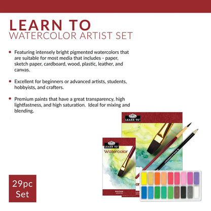 Learn To™ 29 Piece Watercolour Cake Art Set