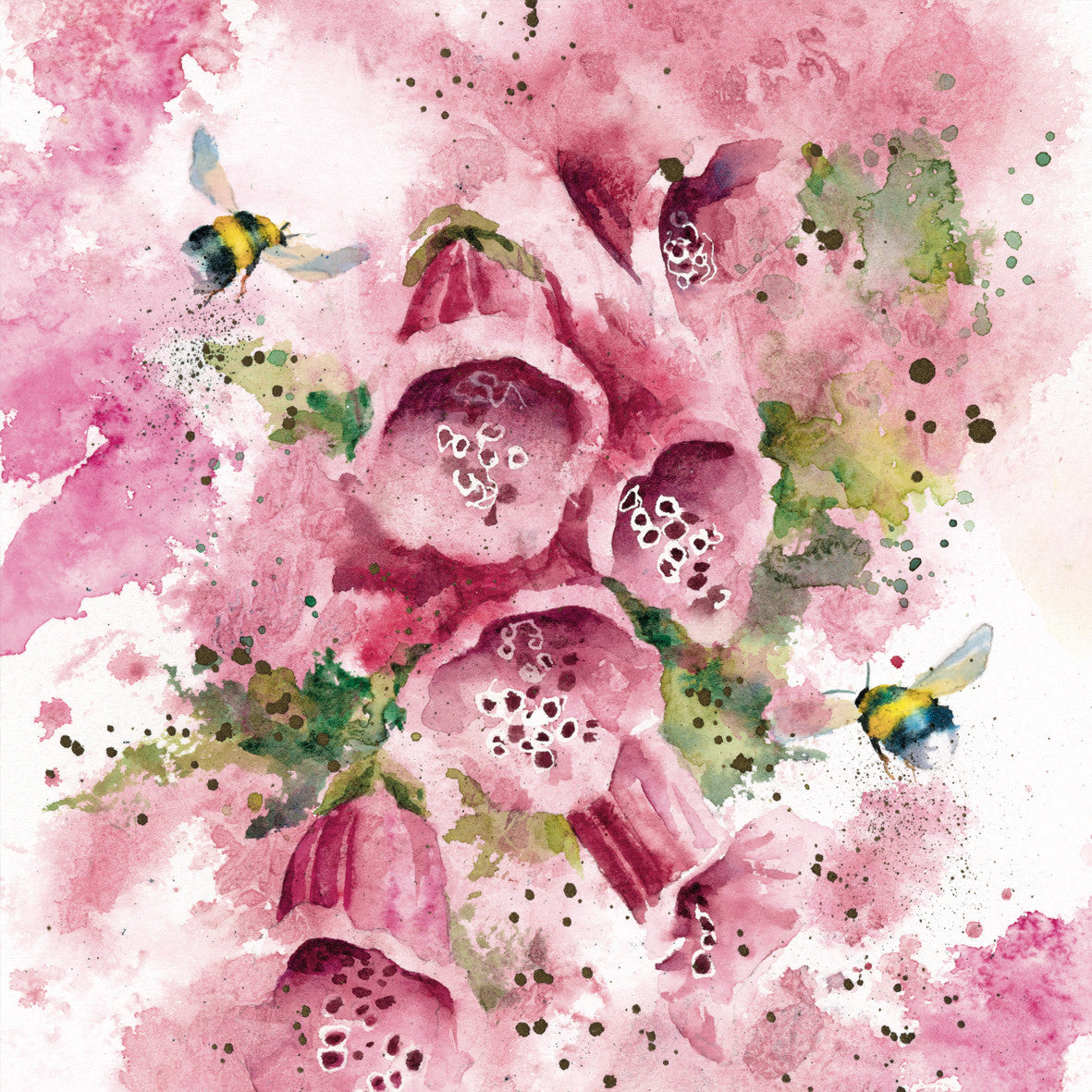 Foxgloves Card by Rachel Toll