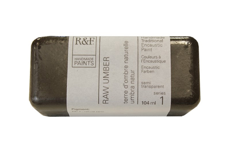 R&F Encaustic Paint 104ml – Raw Umber