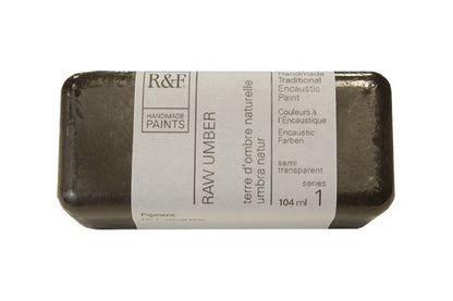R&F Encaustic Paint 104ml – Raw Umber