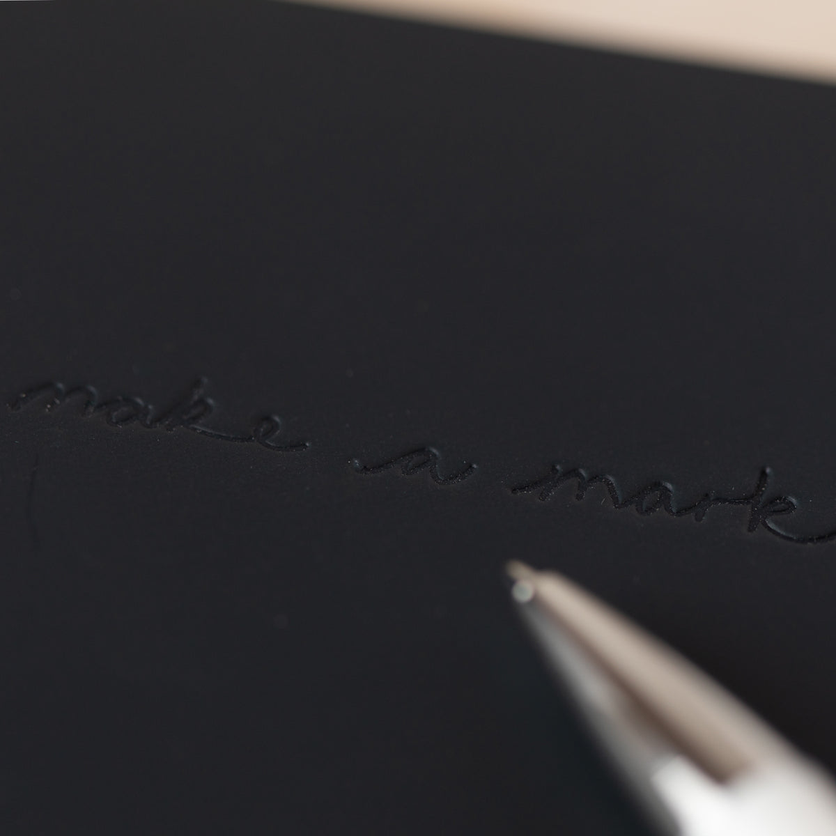 VENT Make a Mark A5 Recycled Leather Lined Notebook – Charcoal