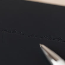 VENT Make a Mark A5 Recycled Leather Lined Notebook – Charcoal