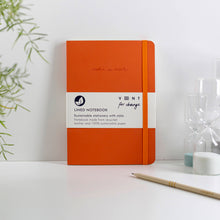 VENT Make a Mark A5 Recycled Leather Lined Notebook – Burnt Orange