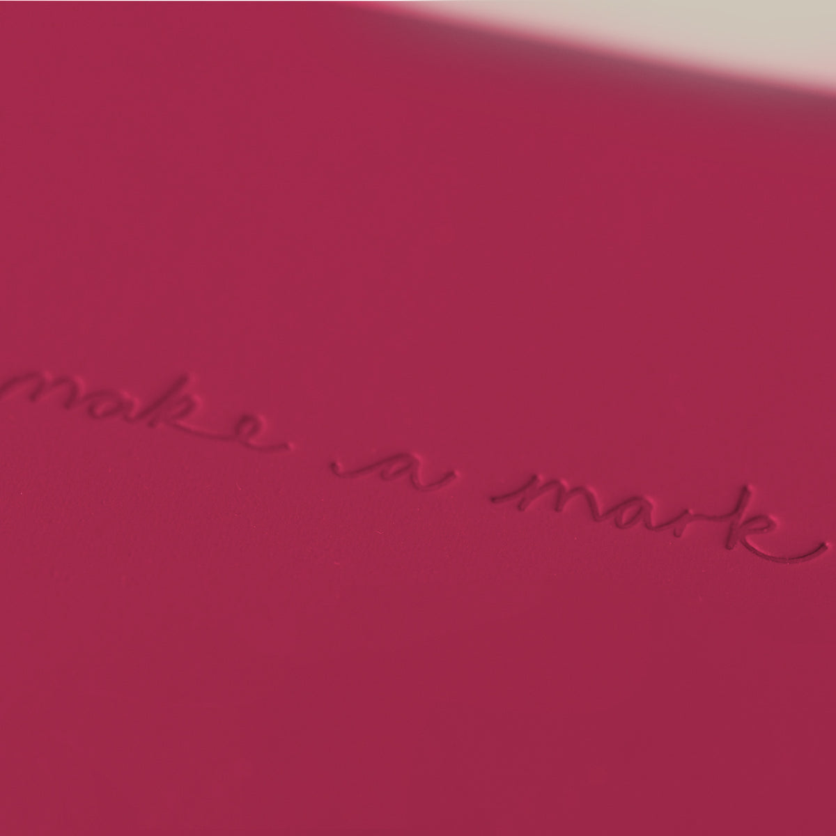 VENT Make a Mark A5 Recycled Leather Lined Notebook – Raspberry Pink
