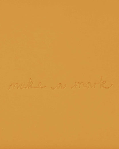 VENT Make a Mark A5 Recycled Leather Lined Notebook – Mustard Yellow