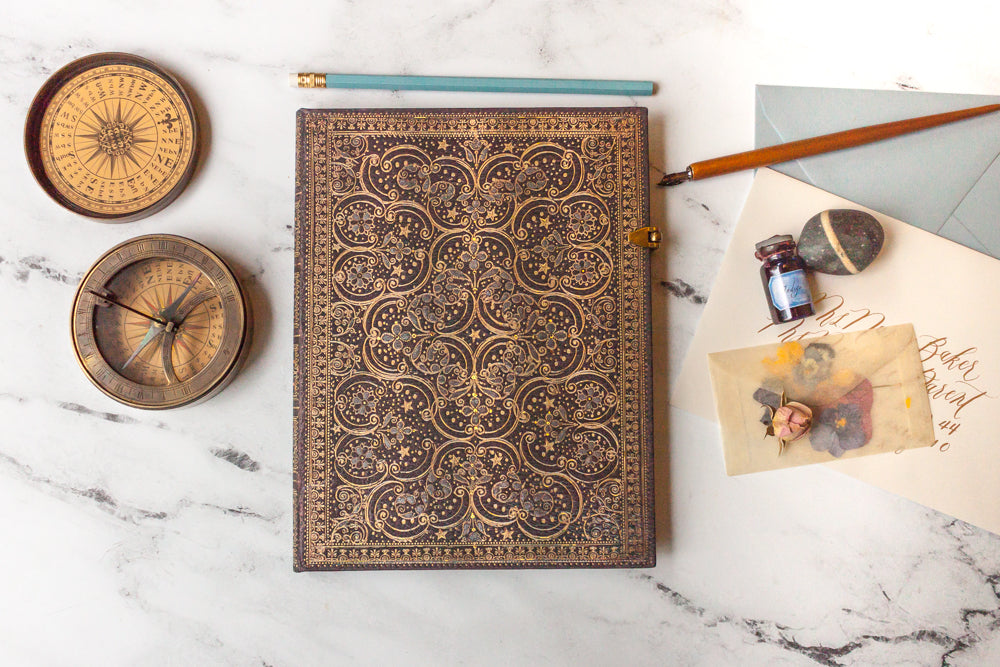 Paperblanks Restoration Pencil Case – design detail