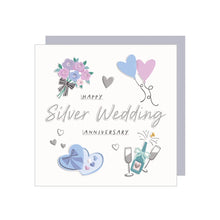 Silver Wedding Anniversary Greetings Card