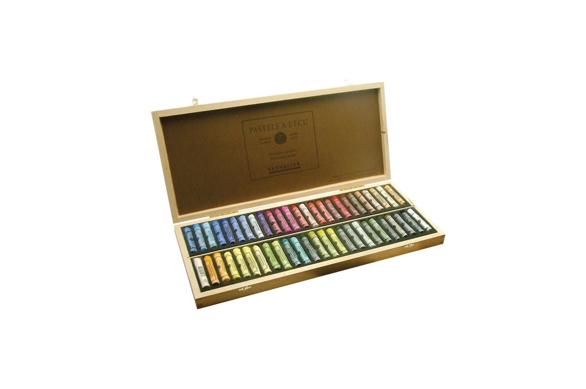 Sennelier Extra-Fine Soft Pastel Wooden Box Set – 50 Classic