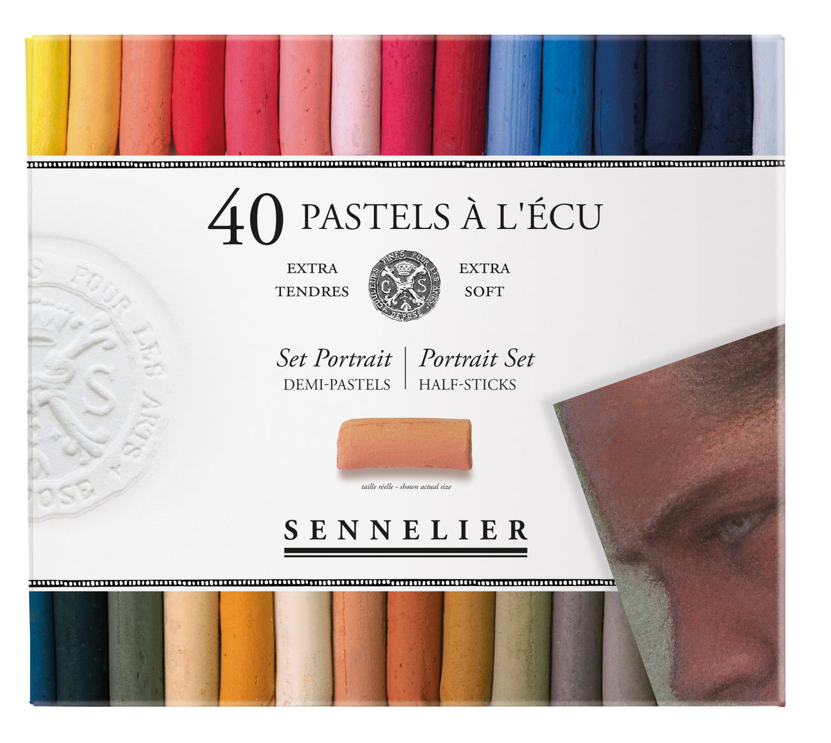 Sennelier Half Soft Pastel Cardboard Box Set – 40 Portrait