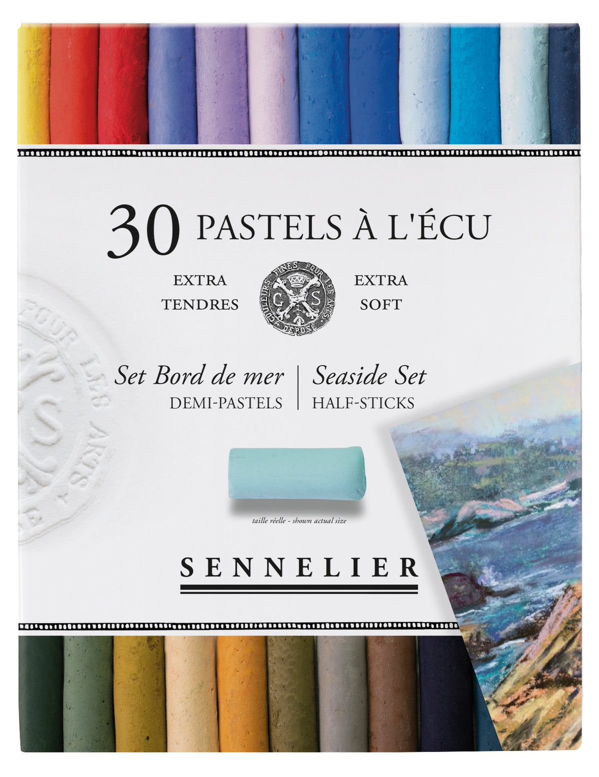 Sennelier Half Soft Pastel Cardboard Box Set – 30 Seaside